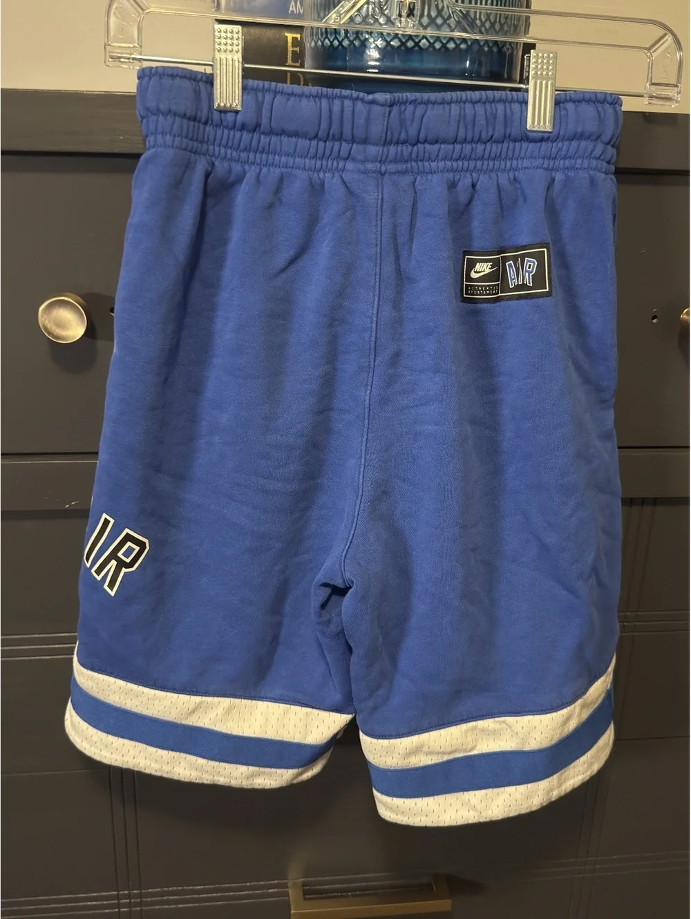 Nike Air Blue Athletic Shorts with White Trim